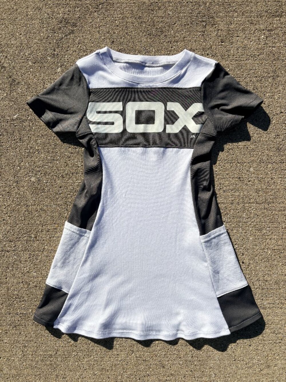 Chicago White Sox MLB Baseball Handmade reworked toddler 4t tunic t shirt dress